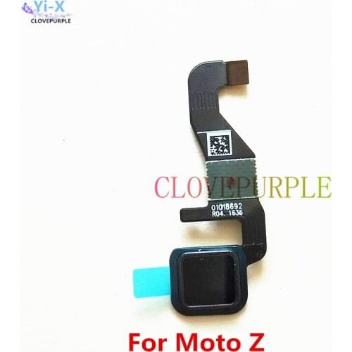 1pcs Original Home Button Return Key Fingerprint Sensor Flex Cable Replacement Parts For Motorola Moto Z XT1650