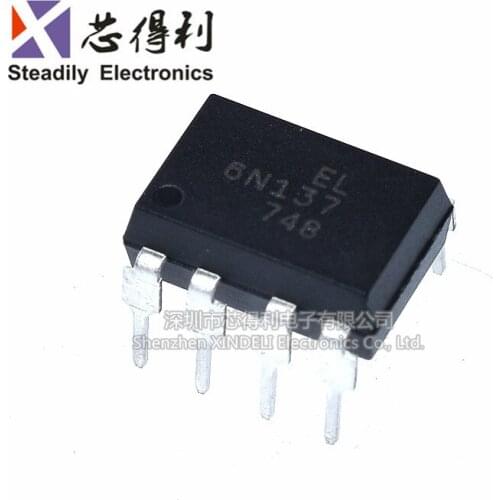 10pcs/lot [Goods] DIP8 High-Speed Optical Couple 6N137 EL6N137 A6N137 8-Pin Quality