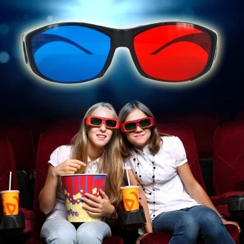 Kebidumei 5Pcs Plastic Glasses Red Blue Red-blue glasses Cyan 3D Myopia & General VISION Game Stereo Movies Dimensional Anaglyph