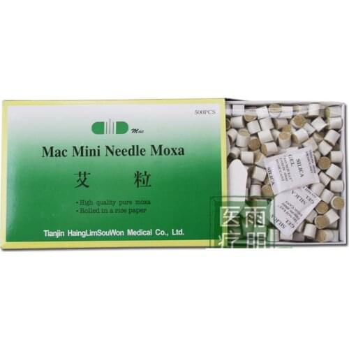 500pcs/pack moxa rolls for warm needle with anti-hot foil sheet, Mini needle moxa
