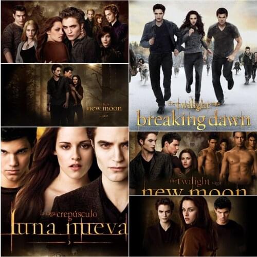 5D Diamond Painting Movie Stars Movie Twilight Full Square Diamond Embroidery Cross Stitch Kit Mosaic Rhinestone Home Decor