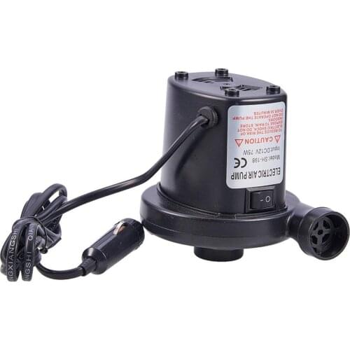 12V Vehicle Travel Car Air Compressor Pump Blower Electric Inflator Deflator for Airbed Mattress Pool Lilo