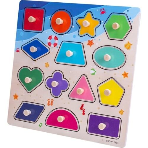 Wooden Shape Matching Peg 3D Puzzle Activity Board For Kids Children Pre-school Magination Intellectual Educational Game Toys