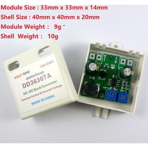 For LED Dimming Motor Speed regulation 15W Constant current & Constant voltage DC-DC Buck Converter 8-32V to 3.3V 5V 6V 9V 12V