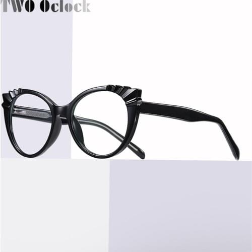 TWO Oclock TR90 Ultra-light Anti Blue Ray Glasses Computer Glasses Women Designer Pink Cat Eye Frames For Optic 0 Degree D3510