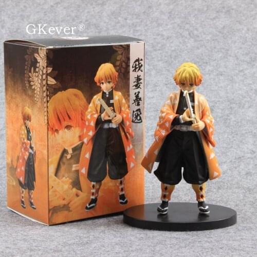 Agatsuma Zenitsu Demon Slayer Action Figure Nezuko Kimetsu no Yaiba Anime Figure PVC Toy Collectible Dolls 16 cm Gift Dolls