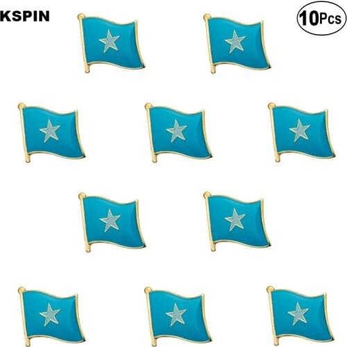 Somalia Flag Lapel Pin Flag badge Brooch Pins Badges 10Pcs a Lot