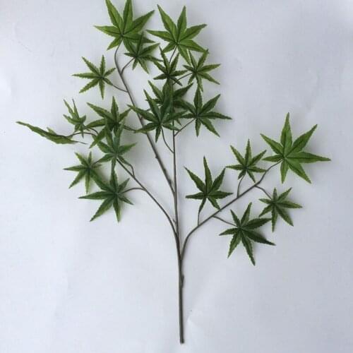 Artificial Leaves Maple Leaf Home Wedding DIY Scrapbooking Garden Latex Leaves Artificial Plant Branch Outdoor Decoration