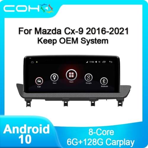 COHO Dual System 1920*720 For Mazda Cx-9 2016-2021 Car Radio Multimedia Video Player Navigation GPS Android 10 6+128G