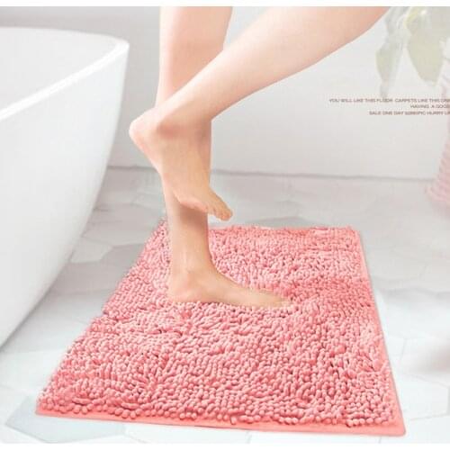 Carpet Chenille Bathroom Non-slip Absorbent Door Mat Bath Mat Baby Crawling Mat Bedroom Staircase Mat Foot Blanket 1pc