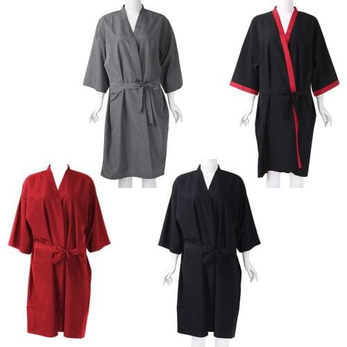 Salon Client Gown Lightweight Quick-dry Kimono Style Hair Gown for Clients