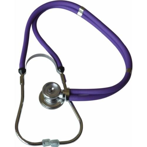 Multifunction dual-headed Double-barreled professional medical stethoscope Purple