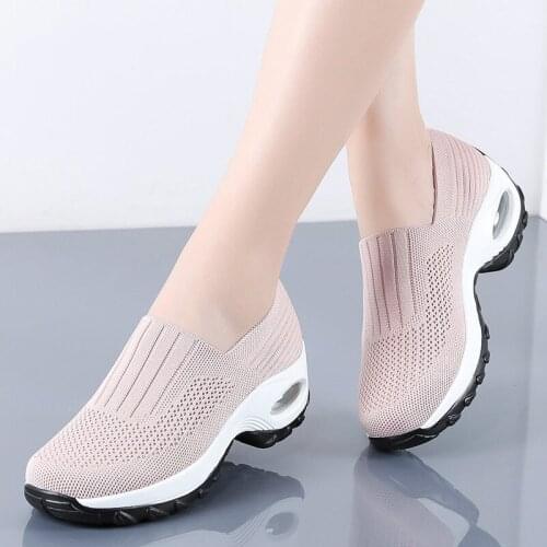 Fashion Ladies Platform Shoes Breathable Mesh Casual Shoes Ladies Sports Shoes Women Shoes