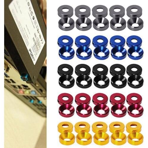 New Aluminum Alloy M4 Anodized Countersunk Head Bolt Washers Gasket