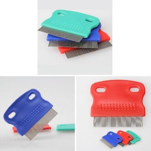 New Pet Fine toothed Comb Cat Dog Grooming Steel Small AU WXV Sale