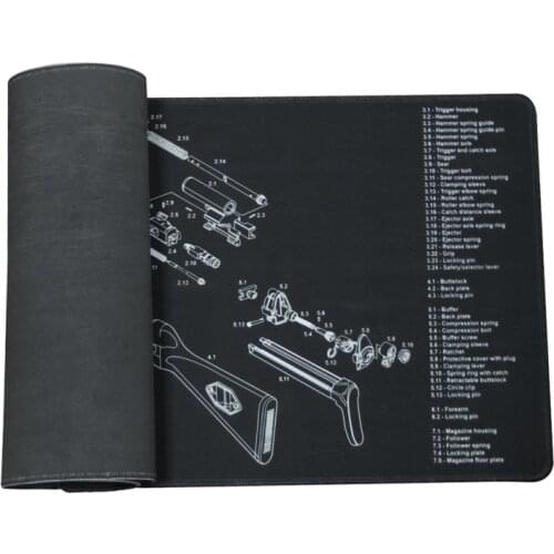 Hunting Pistol Cleaning Bench Mat for SKS AR-10 MP5 Winchester 1894 Airsoft Rifle Gun Cleaning Repair Tool Kit with Part Diagram
