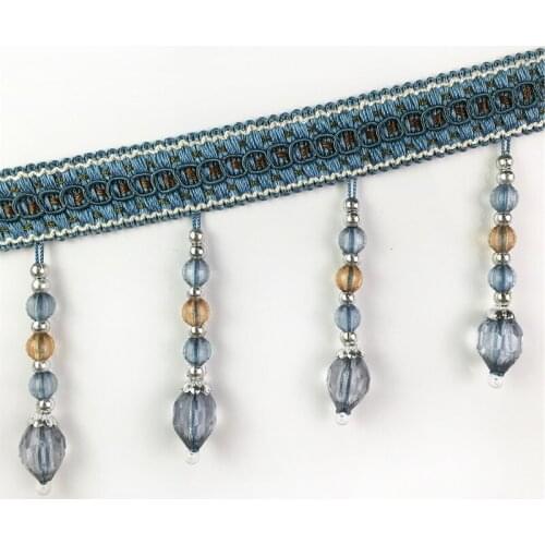12M Handmade Tassel Fringe Trim Hand Knitting Tassel Fringing Trimmings for DIY Decor Curtain Tablecloth Home Decoration