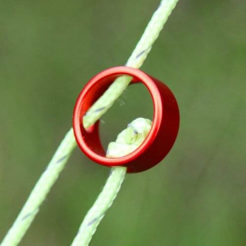 Tent Aluminum Alloy 3-hole Wind Rope Buckle Stop Ring Anti-skid Camping Hiking Tightening Buckle Round Ring Wind Rope Buckle