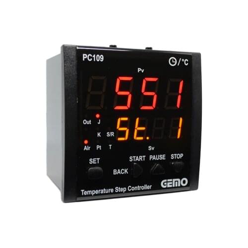 PC109-230VAC-R Gemo Auto-tune PID Temperature Stepper Controller Control Output : RELAY 96mm x 96mm