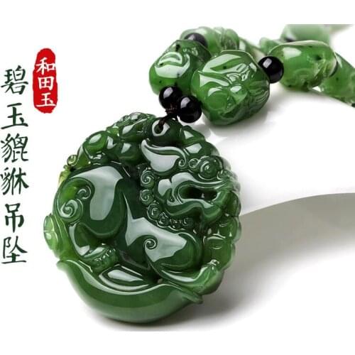 Xinjiang Hetian jade pi xiu king, the eighteen Jade Necklace Pendant free shipping