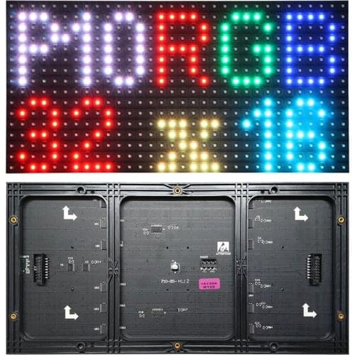 P10 LED Panel, Full Color Display Module SMD 3IN1 RGB, Indoor LED Matrix 320x160mm,HUB75,1/8Scan