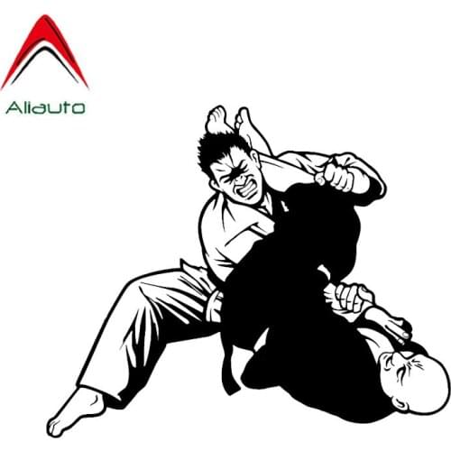 Aliauto Unique Judo Stickers Car Styling Vinyl Decor Reflective Waterproof Sunscreen Silhouette High Quality Decal,15cm*12cm