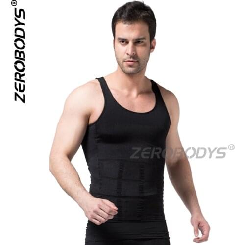 High quality tight compression 107 ZEROBODYS mens body sculpting vest corset abdomen function body underwear