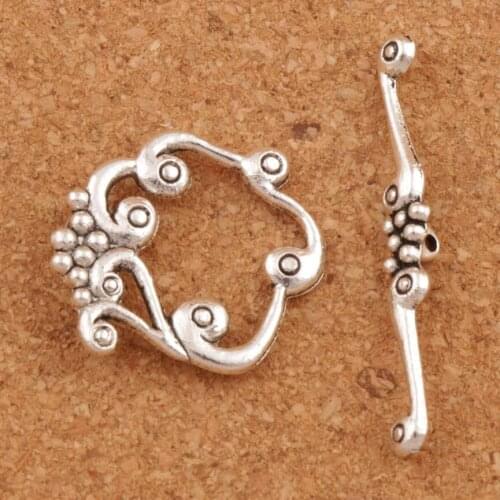 Grape Bracelet Toggle Clasps 15PCS Zinc Alloy/ Jewelry DIY Findings L875 25.5x24mm