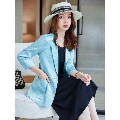 Womens Business Blazer and Skirt Set 5XL Plus Size Long-sleeve Asymmetrical Jacket Lady Uniform Skirt Se Office Clothes t