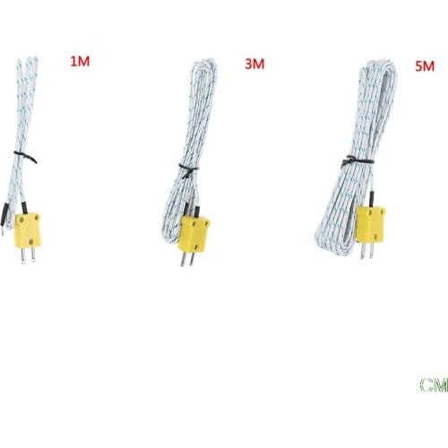 1pcs Wire Temperature Test K-type TP-01 Thermo Sensor Probe For TM-902C TES-1310