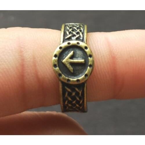 1pc Nordic Viking Rings For Men Women Viking Fans Adjustable Amulet Rune Ring Punk Jewelry Pagan Norse Knot Jewelry