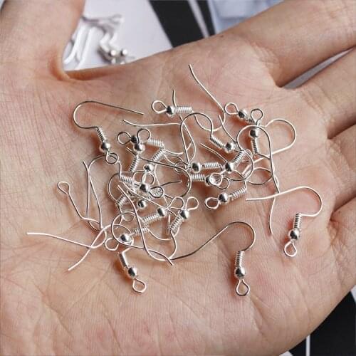 100Pcs Stainless Steel Earring Hook Ear Wire Hook Findings For DIY Jewelry Findings Making Earring Accessories Wholesale