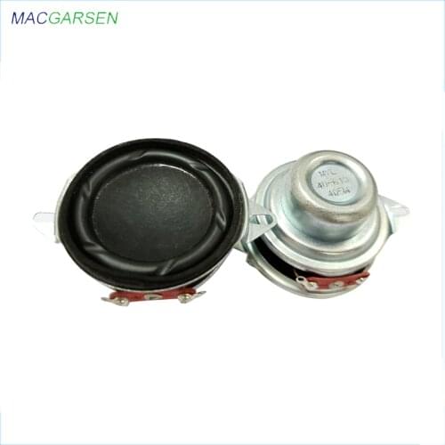 2pcs 1.5 inch Bookshelf Full Range Speaker 40mm 4 ohm 5W Music Column PU Side 16 core Speakers Horn for USB BT Speaker Sound Bar