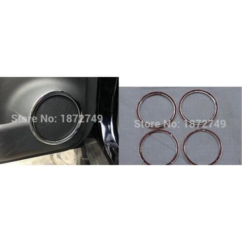 4pcs! Side Door Speaker Decoration Cover Trims For Nissan Qashqai 2014 2015