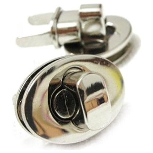4 cm twist locks Purse Lock turn lock Nickel