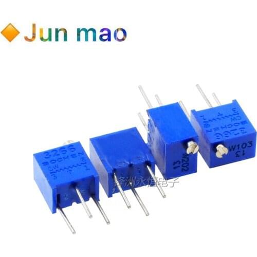 5PCS 3266W top adjustable precision potentiometer 1k2k5k10k20k50k100k200k500k1031m