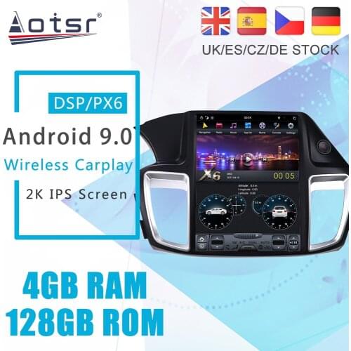 Android 9.0 PX6 Tesla For Honda Accord 9 CR 2012 - 2019 Car DVD Player GPS Navigation DSP Auto Radio Stereo Video Headunit 2Din
