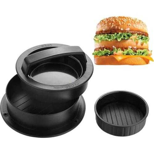 ABS Hamburger Maker Hamburger Press Round Shape Non-Stick Chef Cutlets Hamburger Meat Beef Grill Burger Press Patty Maker Mold