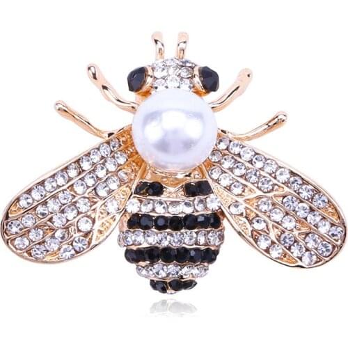 Bee brooch diamond brooches hit han edition accessories manufacturers wholesale fashion alloy pin suit