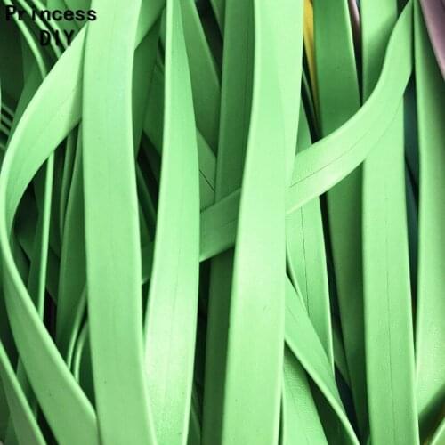 5M/Lot Jewelry Making Soft 10mm Key Chain Leather Ribbon Tiffanyblue Faux PU Cord Rope Bias DIY Bracelet Chocker Necklace Craft