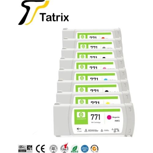 Tatrix For HP 771 Reborned Ink Cartridges With Pigment Ink For HP z6200 z6600 z6800 Printers