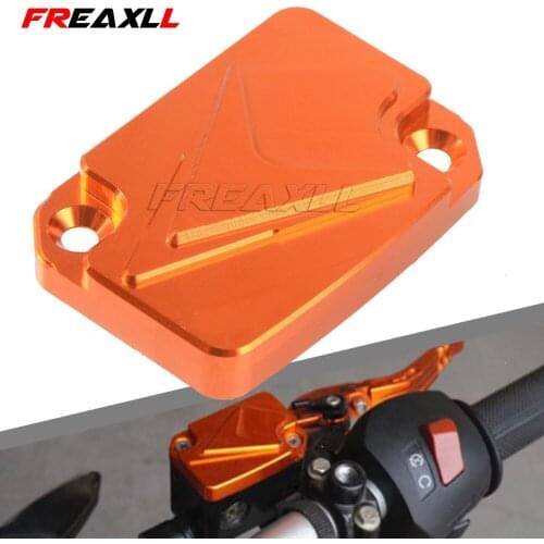 CNC Aluminum Motorcycle Brake Fluid Fuel Reservoir Cover Cap For 200 2014 2015 2016 2017 125 250 690R