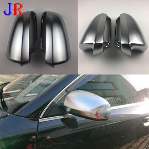 For Audi A4 B7 B9 B8.5 A3 8V S3 RS3 A5 B8 B6 C7 A8 D4 A6 C8 A8 D5 Q5 2005-2020 Replacement Matt chrome Side Mirror Cover Caps