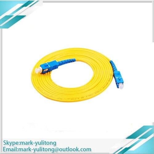 FTTH SC-SC SC UPC to SC UPC Simplex 2.0mm 3.0mm PVC Single Mode Fiber Patch Cable jumper fiber Optic patch cord 3M