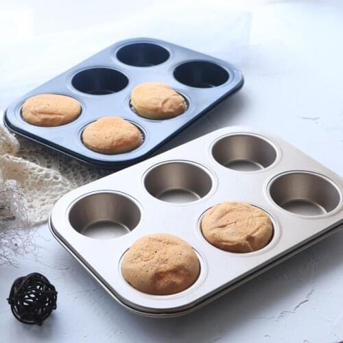 Cooking Pastry Tools Mold Round Carbon Steel Cake Mini Cupcake Biscuit Mould Cookie Donut Cozinha Utensilios Baking Tray 60AA01