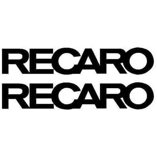 For 2Pcs set of 2 RECARO seats decal sticker car racing rally Car Styling