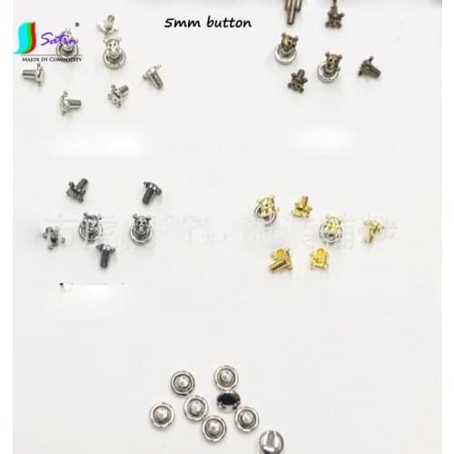 Wholesale 5mm Mini Impact Nail Super Small Buttons Grimace Mushroom Button Doll Shoes BJD Toy Hardware Accessories Buttons