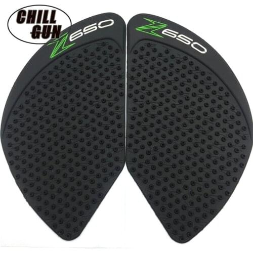 Motorcycle Anti Slip Stickers Tank Protective Pad Side Gas Knee Grip Traction Pads Protector Fits KAWASAKI Z650 2017 Z 650 17