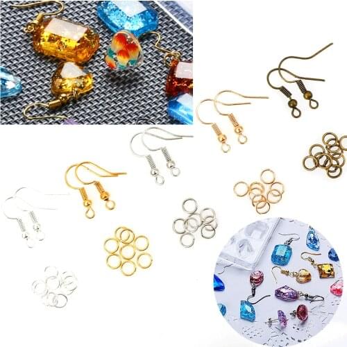 New Jewelry Findings Tool Set,Single Circle 5mm 8gx5 Color And 25x5 Colors With Beaded Hooks Jewelry Findings