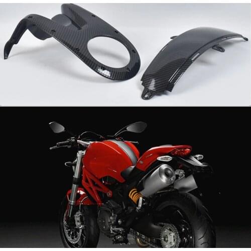 Motorcycle Fuel Tank Housing Fairing for Ducati Monster 696 795 796 1100 Fuel Tank Panels Trim Carbon Fiber